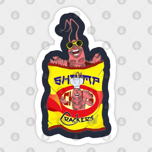 Shrimp Crackers Sticker by MisconceivedFantasy